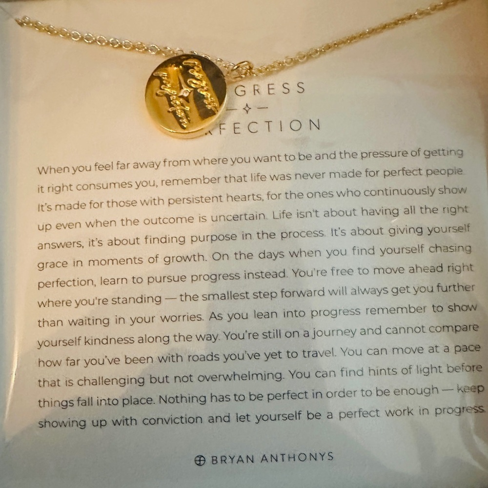 Bryan Anthony- Progress and Protection Necklace💫